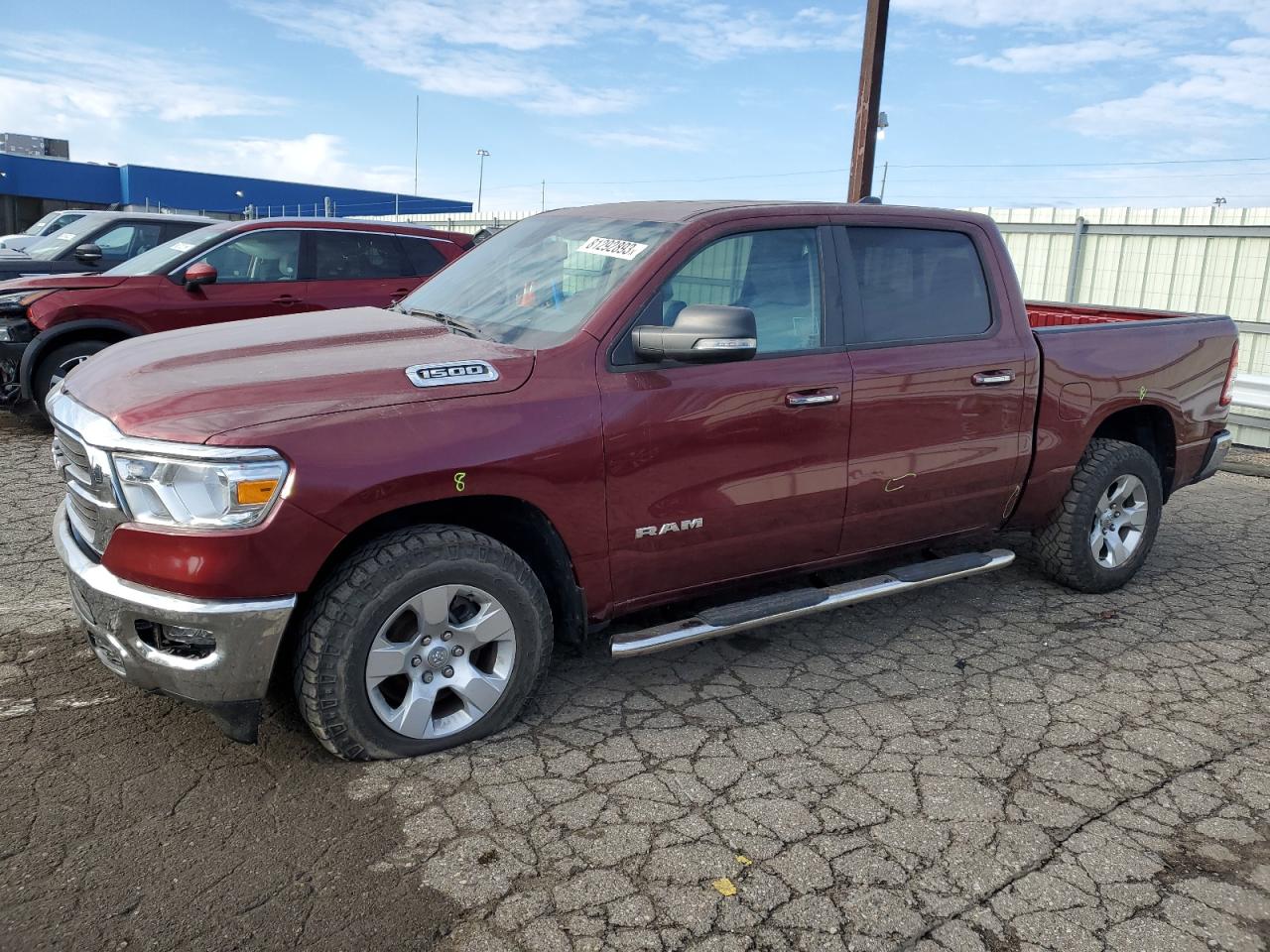 Image 1 of 2019 RAM 1500 BIG HORN/LONE STAR 2019 with VIN 1C6RRFFG6KN730657