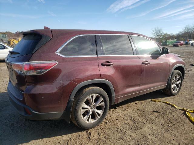 Image 3 of 2016 TOYOTA HIGHLANDER LE 2016 with VIN 5TDBKRFH7GS238844