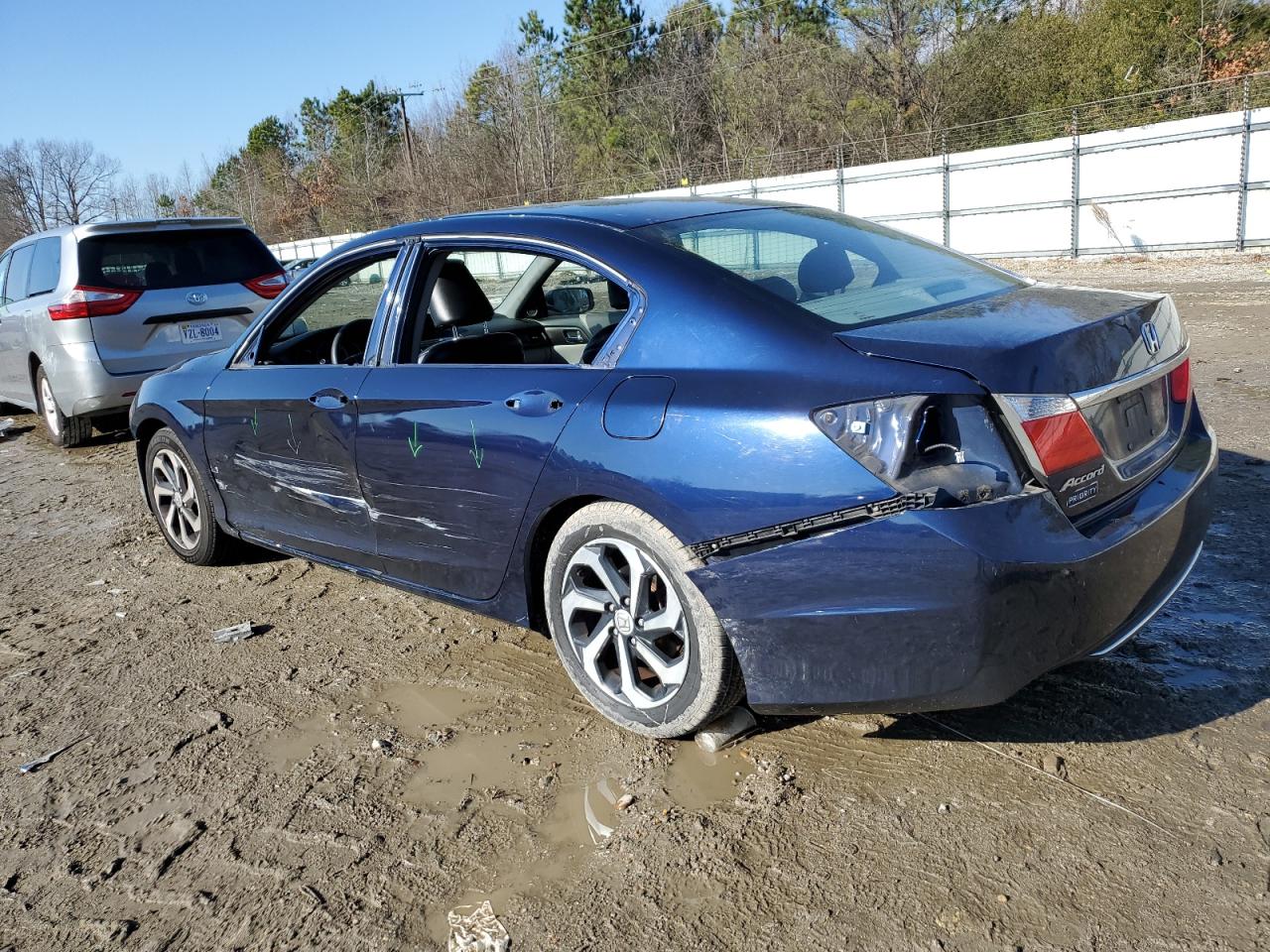 Image 2 of 2015 HONDA ACCORD EX 2015 with VIN 1HGCR2F77FA038929