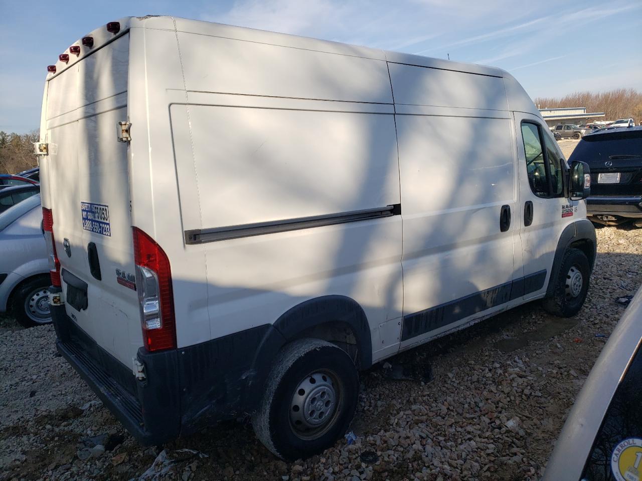 Image 3 of 2014 RAM PROMASTER 2500 2500 HIGH 2014 with VIN 3C6TRVCG7EE128363
