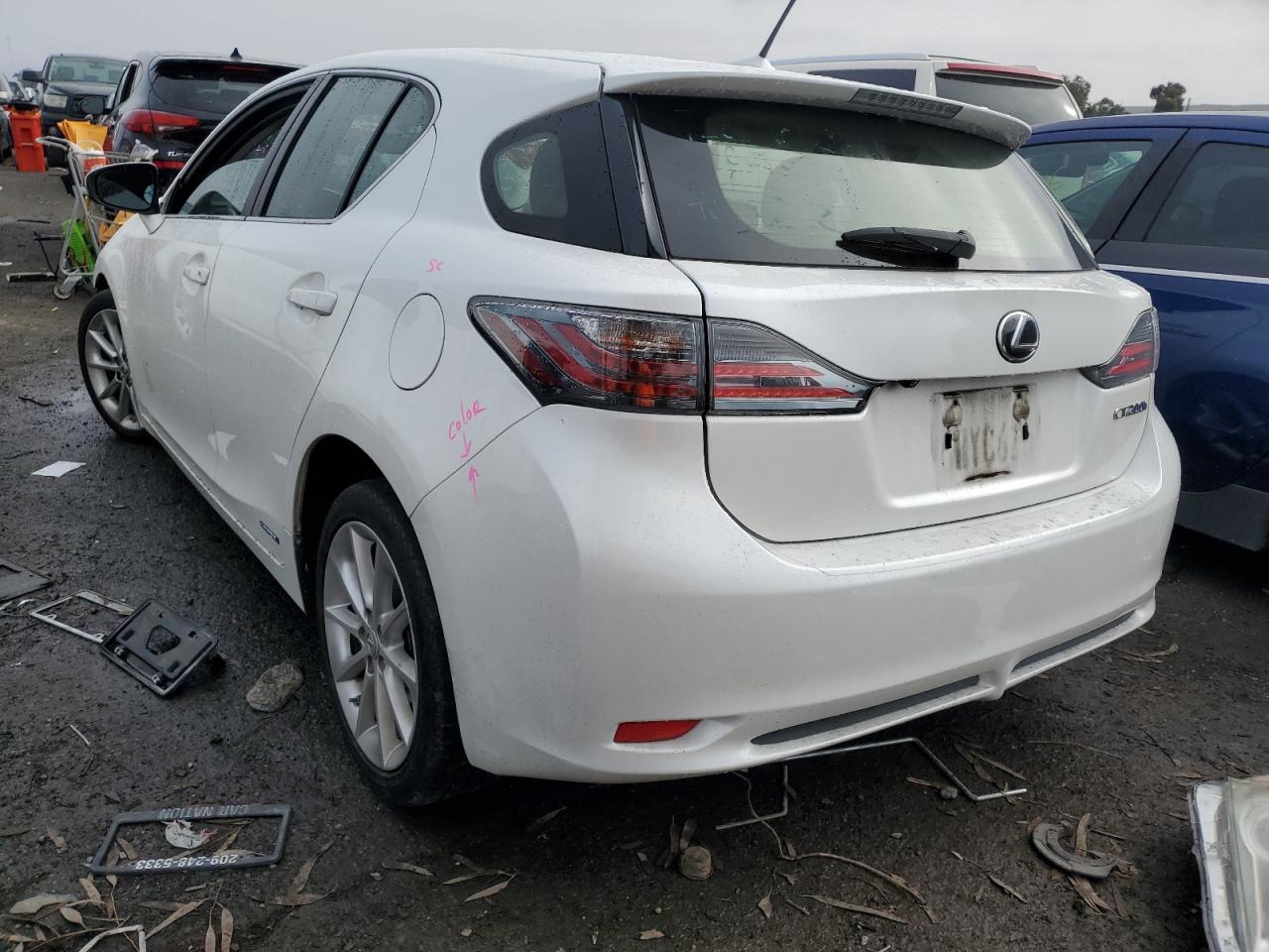 Изображение 2 2012 LEXUS CT 200 2012 с VIN JTHKD5BH0C2106095
