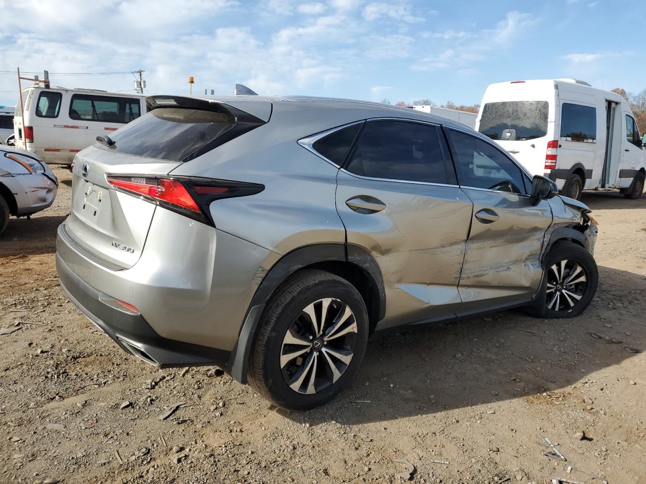Image 3 of 2021 LEXUS NX 300 BASE 2021 with VIN JTJSARDZ0M2262739
