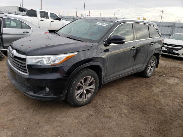 Image 1 of 2015 TOYOTA HIGHLANDER XLE 2015 with VIN 5TDJKRFH1FS142024