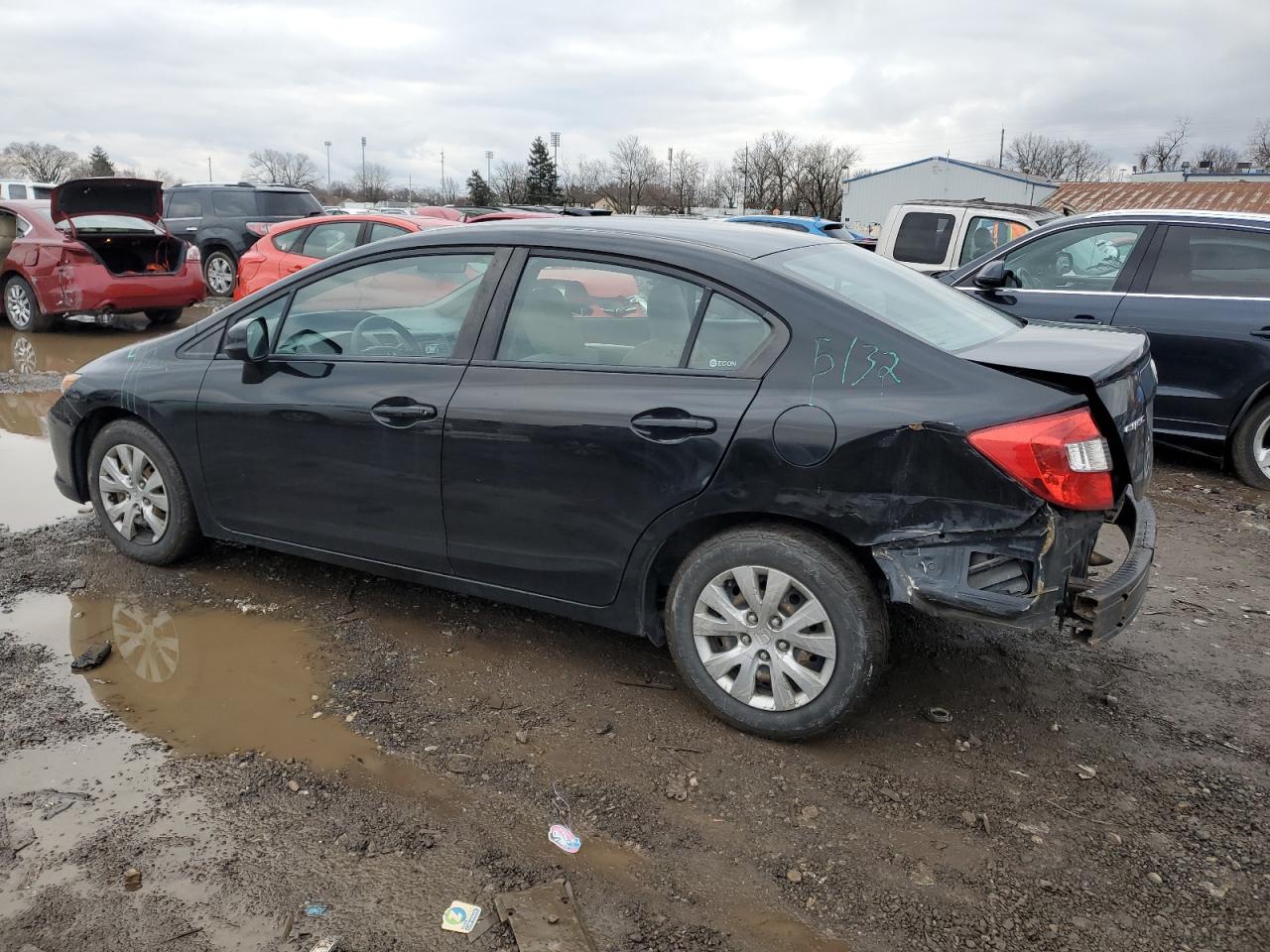 Image 2 of 2012 HONDA CIVIC LX 2012 with VIN 19XFB2F56CE074585