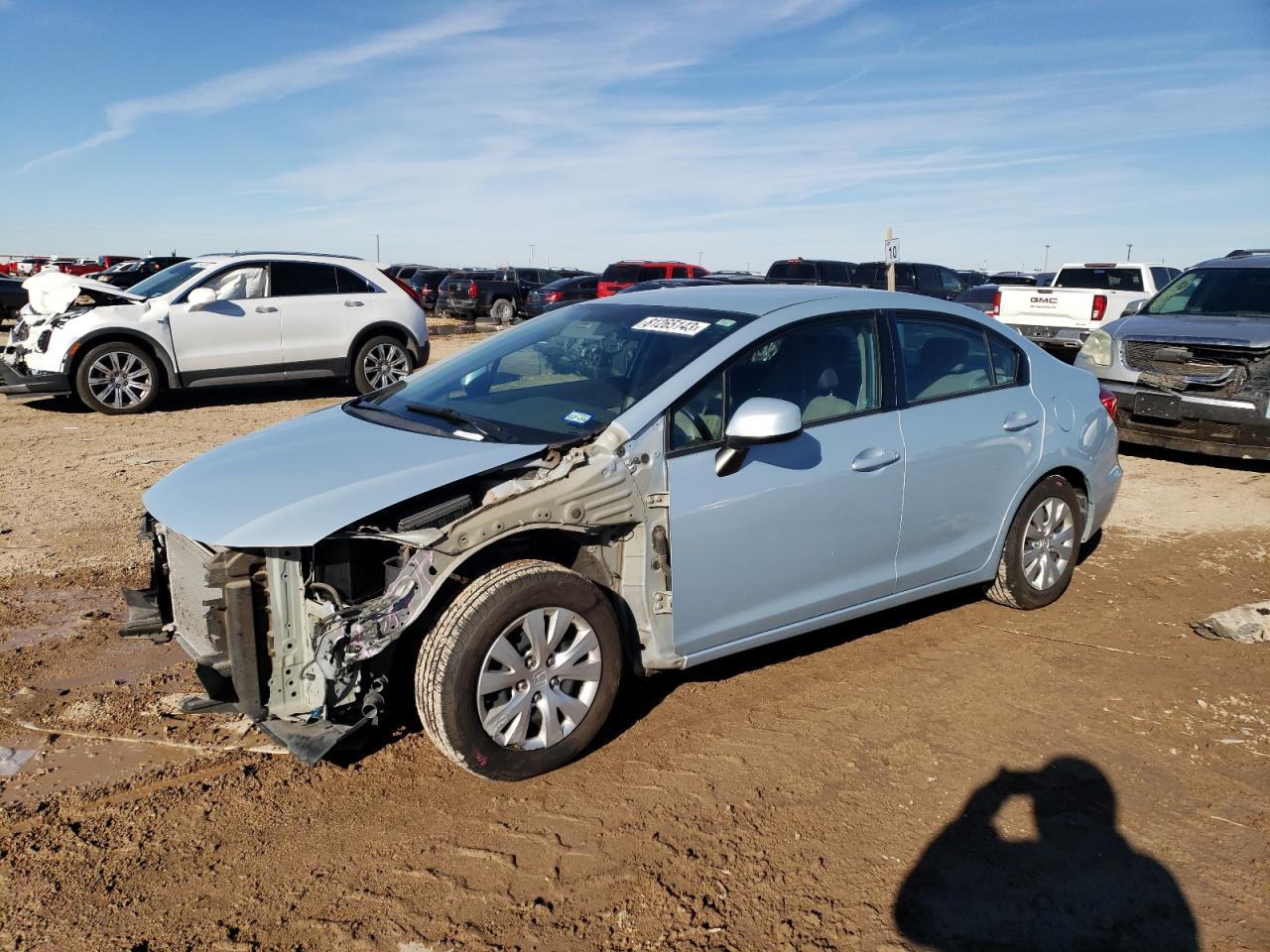 Image 1 of 2012 HONDA CIVIC LX 2012 with VIN 2HGFB2F58CH541320