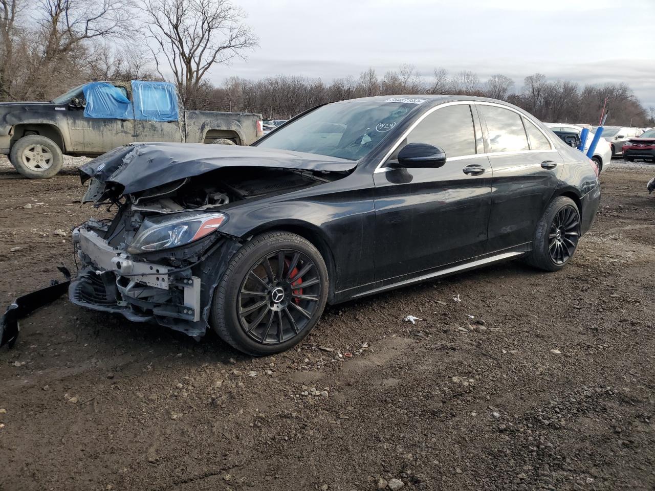 Image 1 of 2017 MERCEDES-BENZ C 300 4MATIC 2017 with VIN 55SWF4KB2HU184447