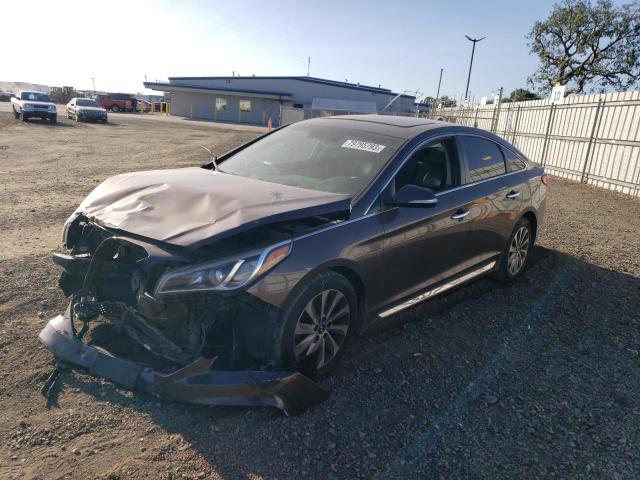 Image 1 of 2017 HYUNDAI SONATA SPORT 2017 with VIN 5NPE34AF1HH441254