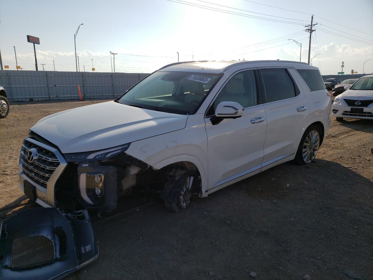 Image 1 of 2020 HYUNDAI PALISADE LIMITED 2020 with VIN KM8R5DHE7LU096122