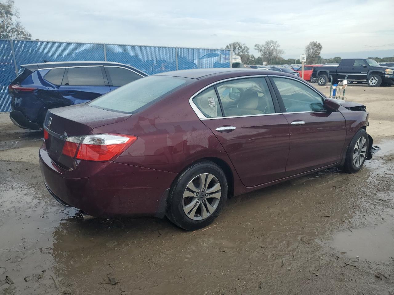 Image 3 of 2014 HONDA ACCORD LX 2014 with VIN 1HGCR2F34EA272456