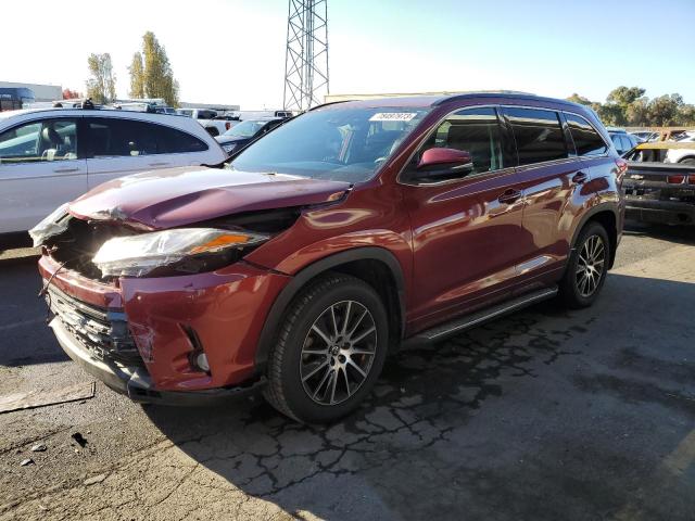 Image 1 of 2018 TOYOTA HIGHLANDER SE 2018 with VIN 5TDJZRFH6JS871771