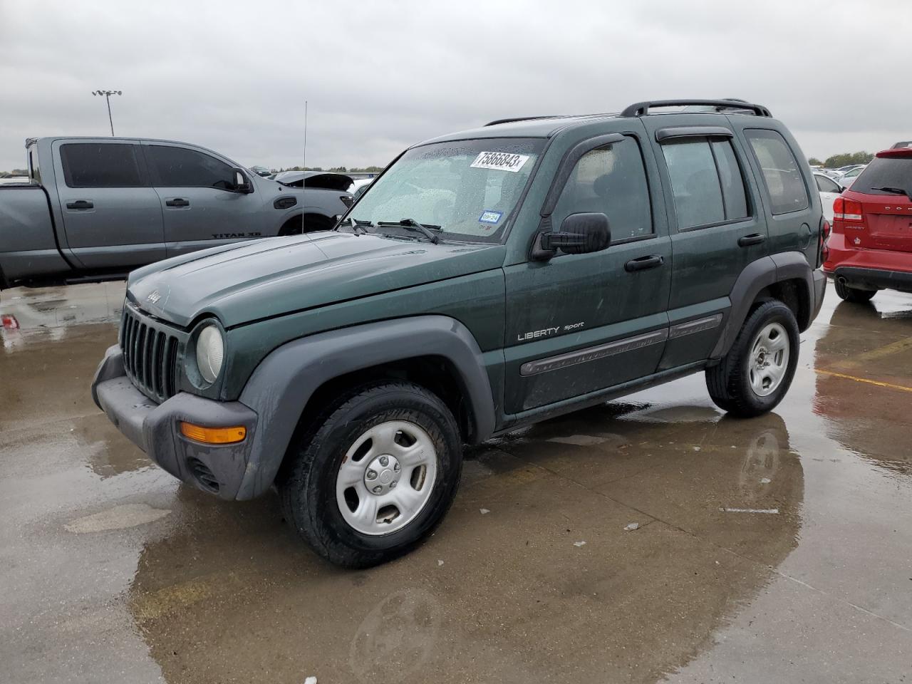 Obraz 1 z 2003 JEEP LIBERTY SPORT 2003 z VIN 1J4GL48K83W583271