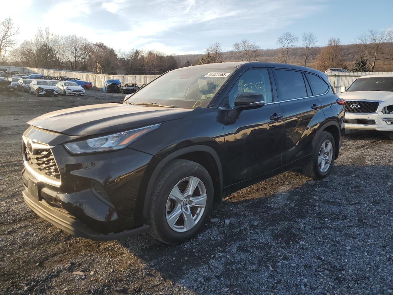Image 1 of 2020 TOYOTA HIGHLANDER L 2020 with VIN 5TDCZRBH2LS020343