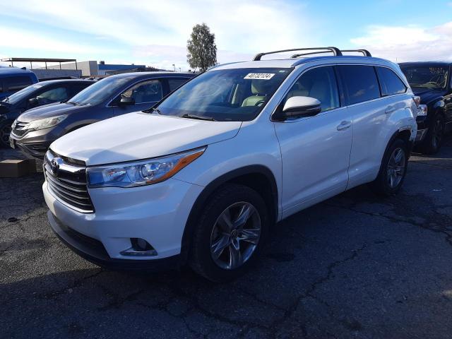 Image 1 of 2016 TOYOTA HIGHLANDER LIMITED 2016 with VIN 5TDYKRFH3GS158225