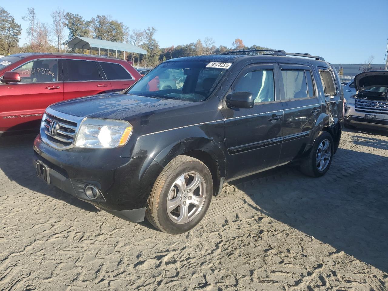 Изображение 1 2012 HONDA PILOT EXL 2012 с VIN 5FNYF4H56CB001779
