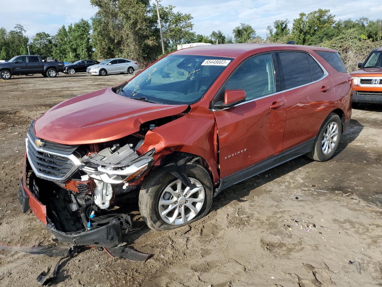 Image 1 of 2020 CHEVROLET EQUINOX LT 2020 with VIN 2GNAXKEV2L6209291