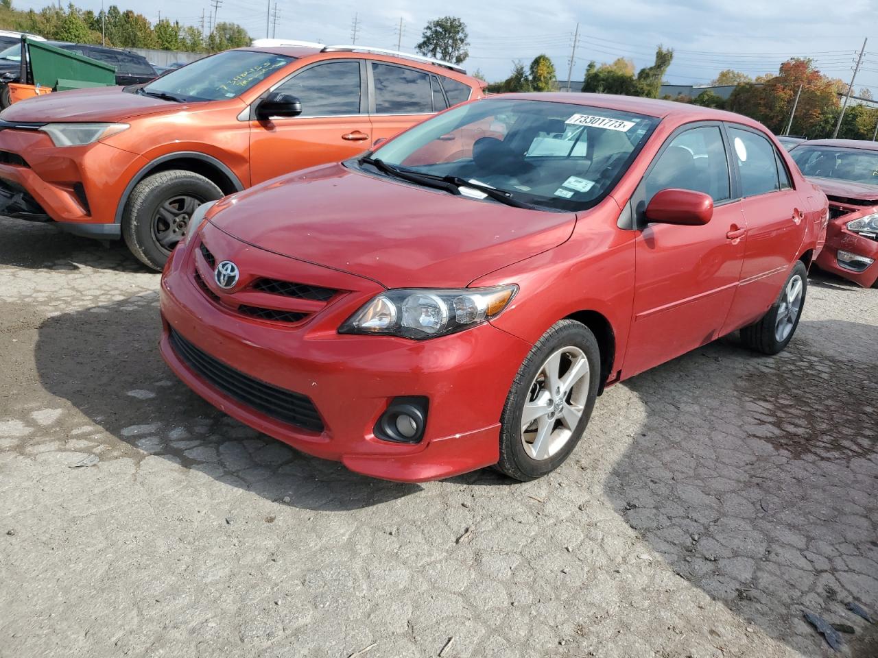 Image 1 of 2013 TOYOTA COROLLA BASE 2013 with VIN 5YFBU4EE9DP106807
