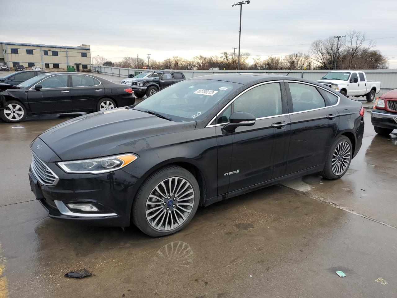 Image 1 of 2018 FORD FUSION TITANIUM/PLATINUM HEV 2018 with VIN 3FA6P0RU7JR128142