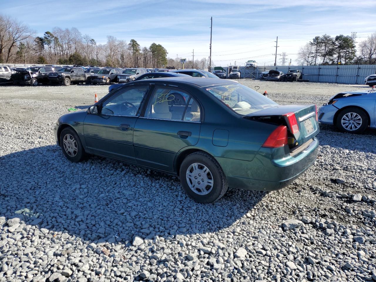 Изображение 2 2001 HONDA CIVIC LX 2001 с VIN JHMES16591S008949