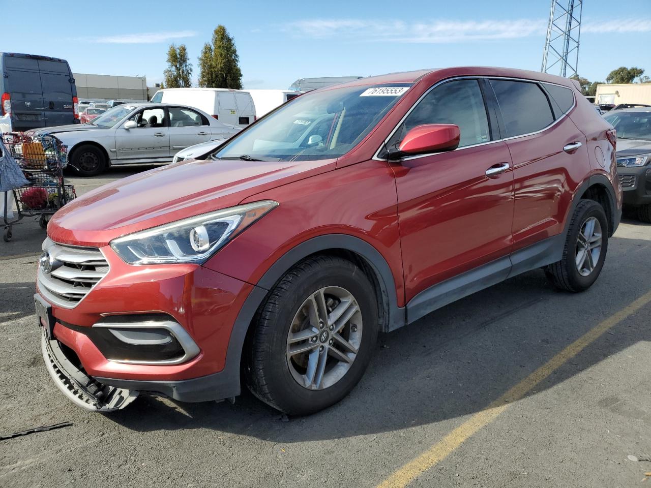 Image 1 of 2017 HYUNDAI SANTA FE SPORT  2017 with VIN 5XYZTDLB0HG465368