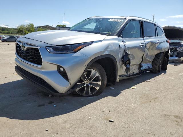 Image 1 of 2021 TOYOTA HIGHLANDER XLE 2021 with VIN 5TDHZRBH6MS137298
