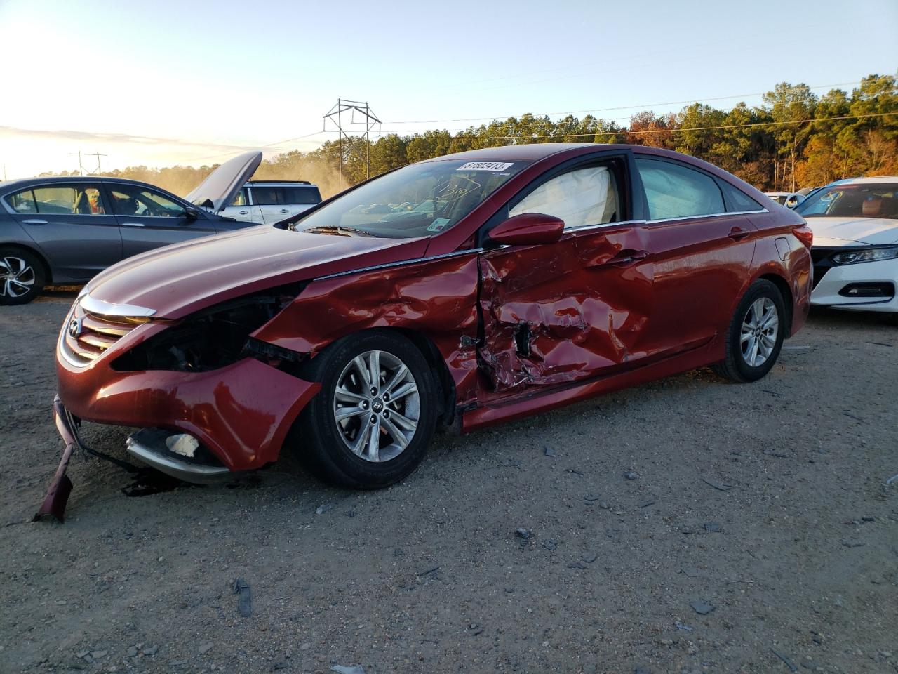 Изображение 1 2014 HYUNDAI SONATA GLS 2014 с VIN 5NPEB4AC7EH838746
