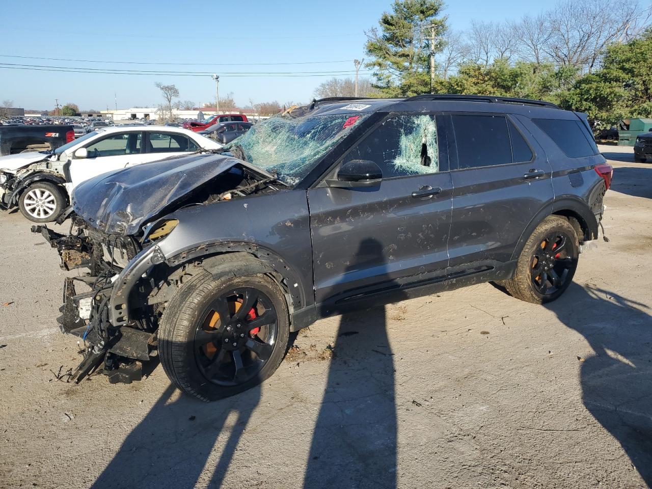 Image 1 of 2022 FORD EXPLORER ST 2022 with VIN 1FM5K8GC3NGC06017
