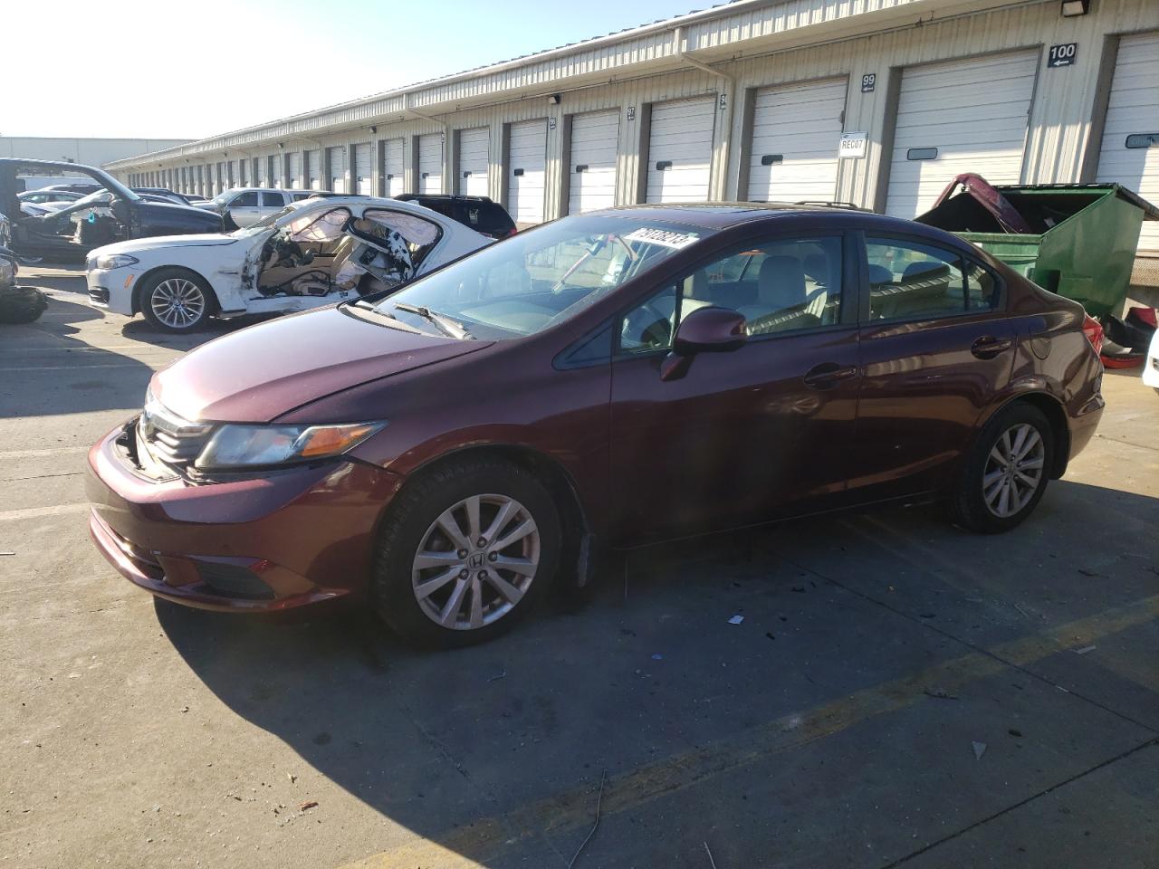 Image 1 of 2012 HONDA CIVIC EXL 2012 with VIN 2HGFB2F98CH572733