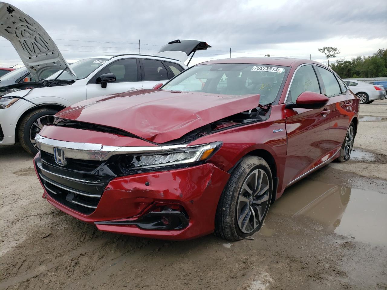 Image 1 of 2022 HONDA ACCORD HYBRID EXL 2022 with VIN 1HGCV3F59NA021872