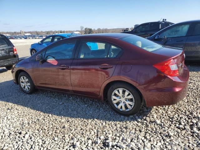 Image 2 of 2012 HONDA CIVIC LX 2012 with VIN 19XFB2F5XCE043825