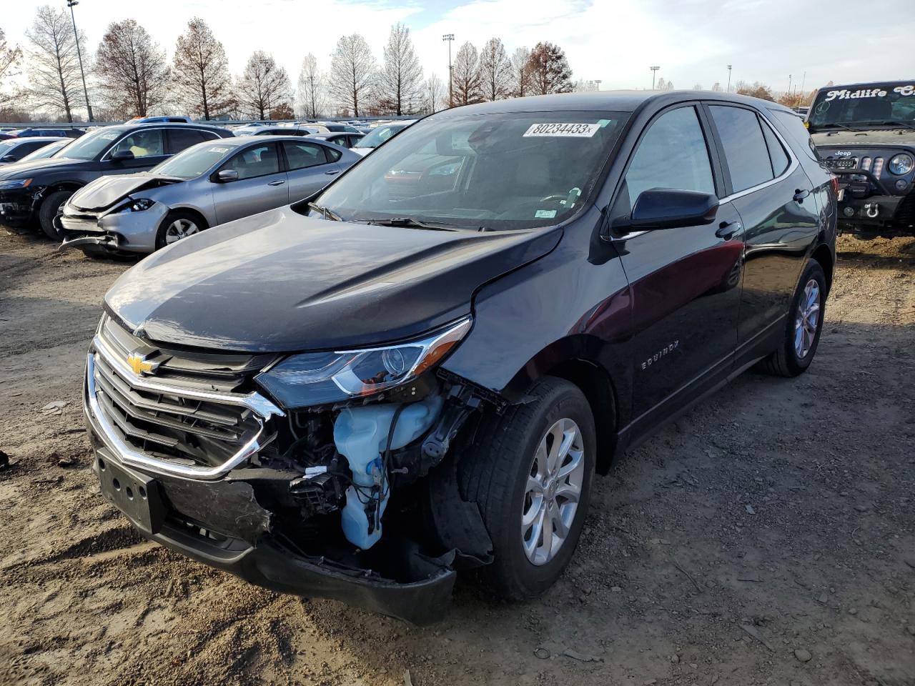 Image 1 of 2021 CHEVROLET EQUINOX LT 2021 with VIN 3GNAXKEV3MS129470