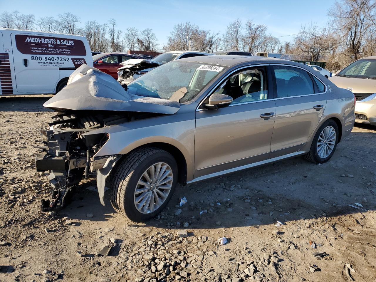 Image 1 of 2016 VOLKSWAGEN PASSAT SE 2016 with VIN 1VWBS7A36GC017346