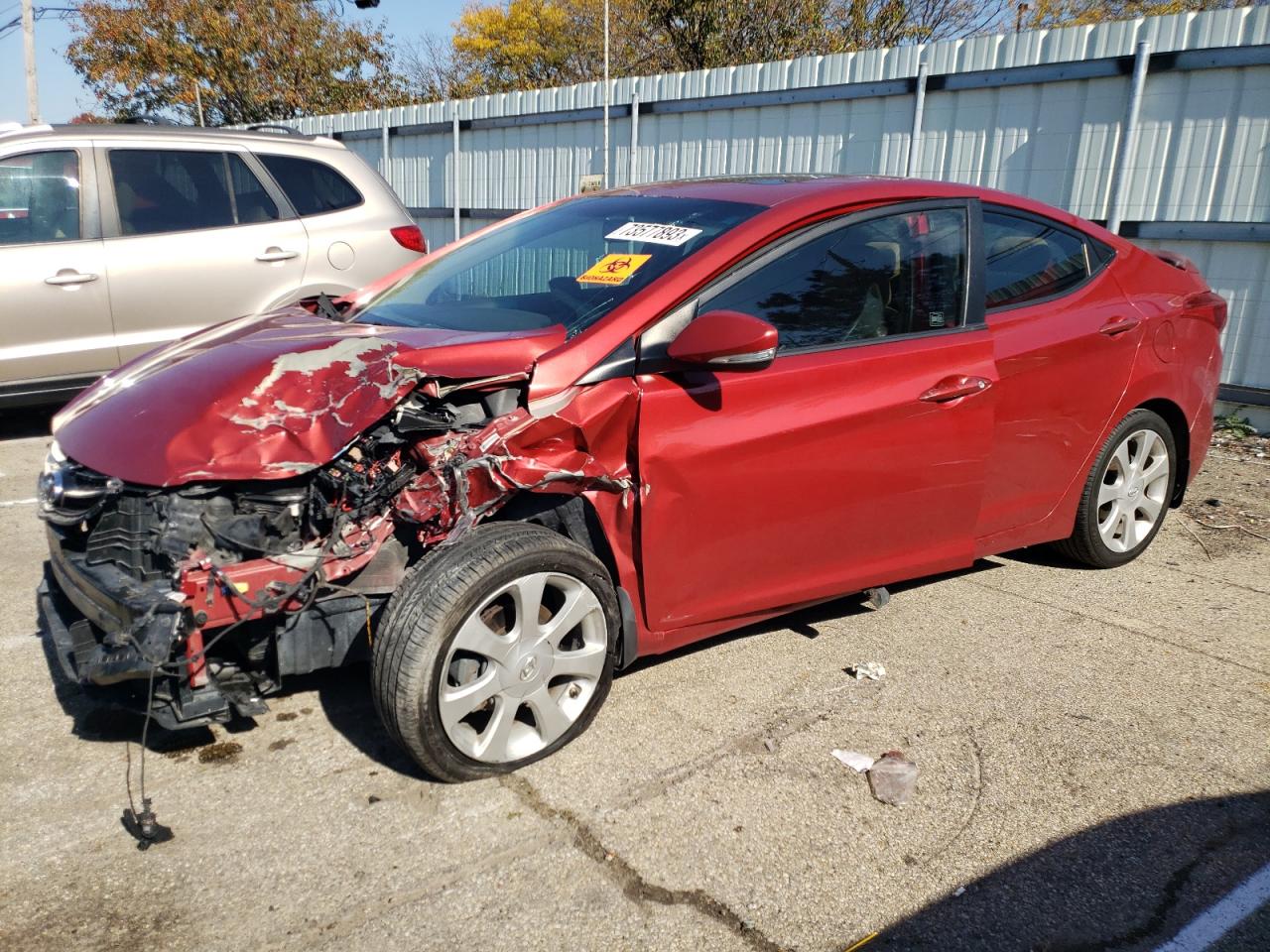 Obraz 1 z 2013 HYUNDAI ELANTRA GLS 2013 z VIN KMHDH4AE4DU527089