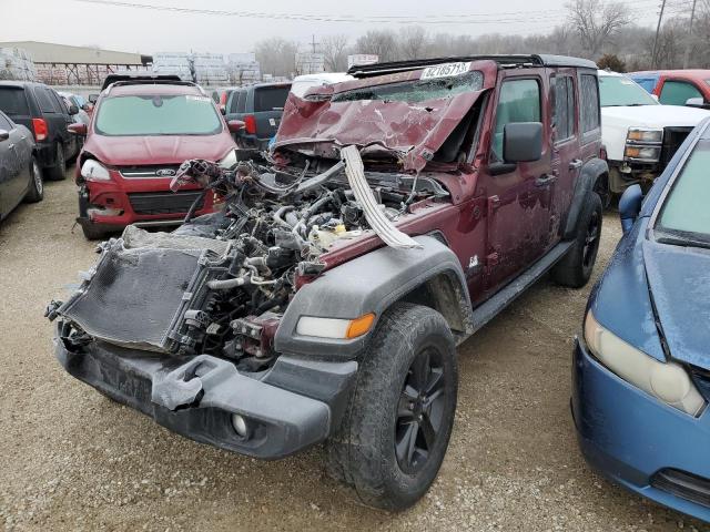 Image 1 of 2021 JEEP WRANGLER UNLIMITED SPORT 2021 with VIN 1C4HJXDN1MW578934