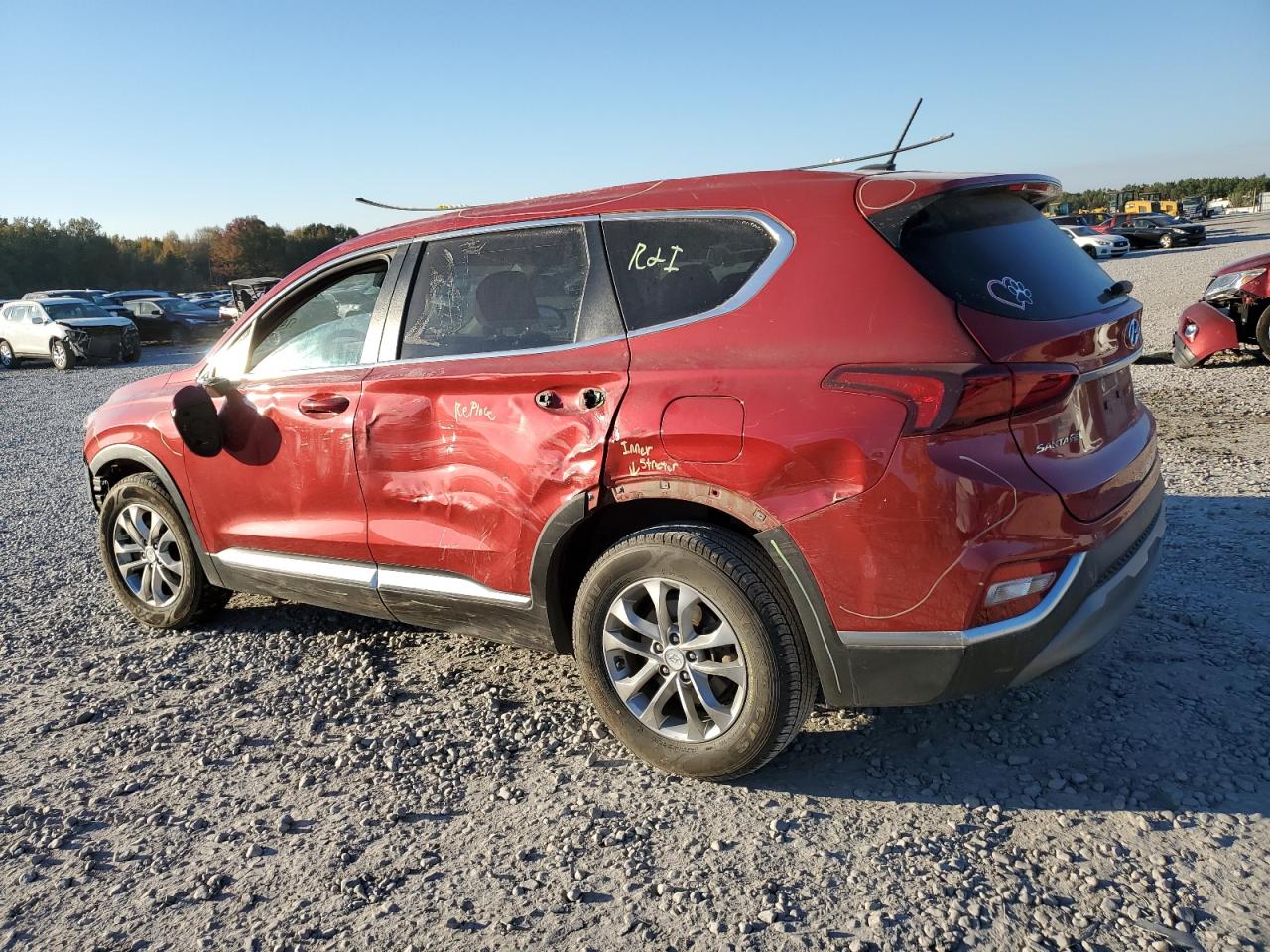 Image 2 of 2020 HYUNDAI SANTA FE SE 2020 with VIN 5NMS23AD7LH157132