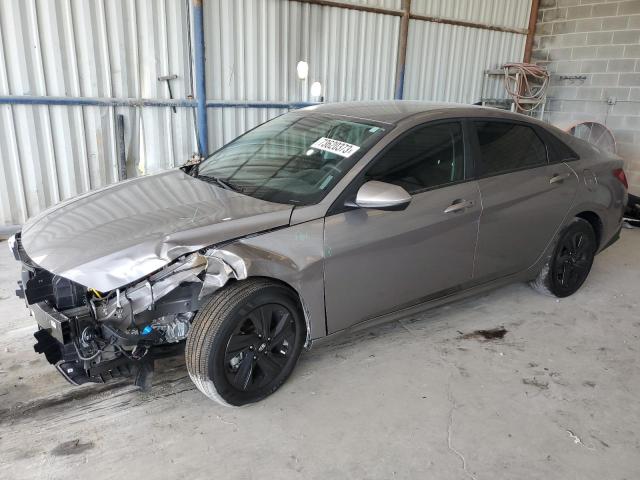 Image 1 of 2023 HYUNDAI ELANTRA BLUE 2023 with VIN KMHLM4AJ8PU077570