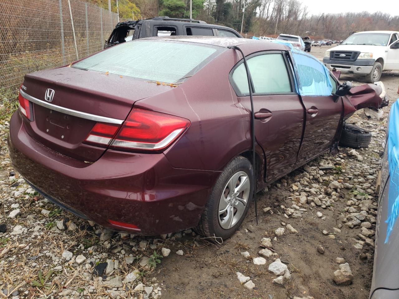 Image 3 of 2015 HONDA CIVIC LX 2015 with VIN 19XFB2F53FE027440