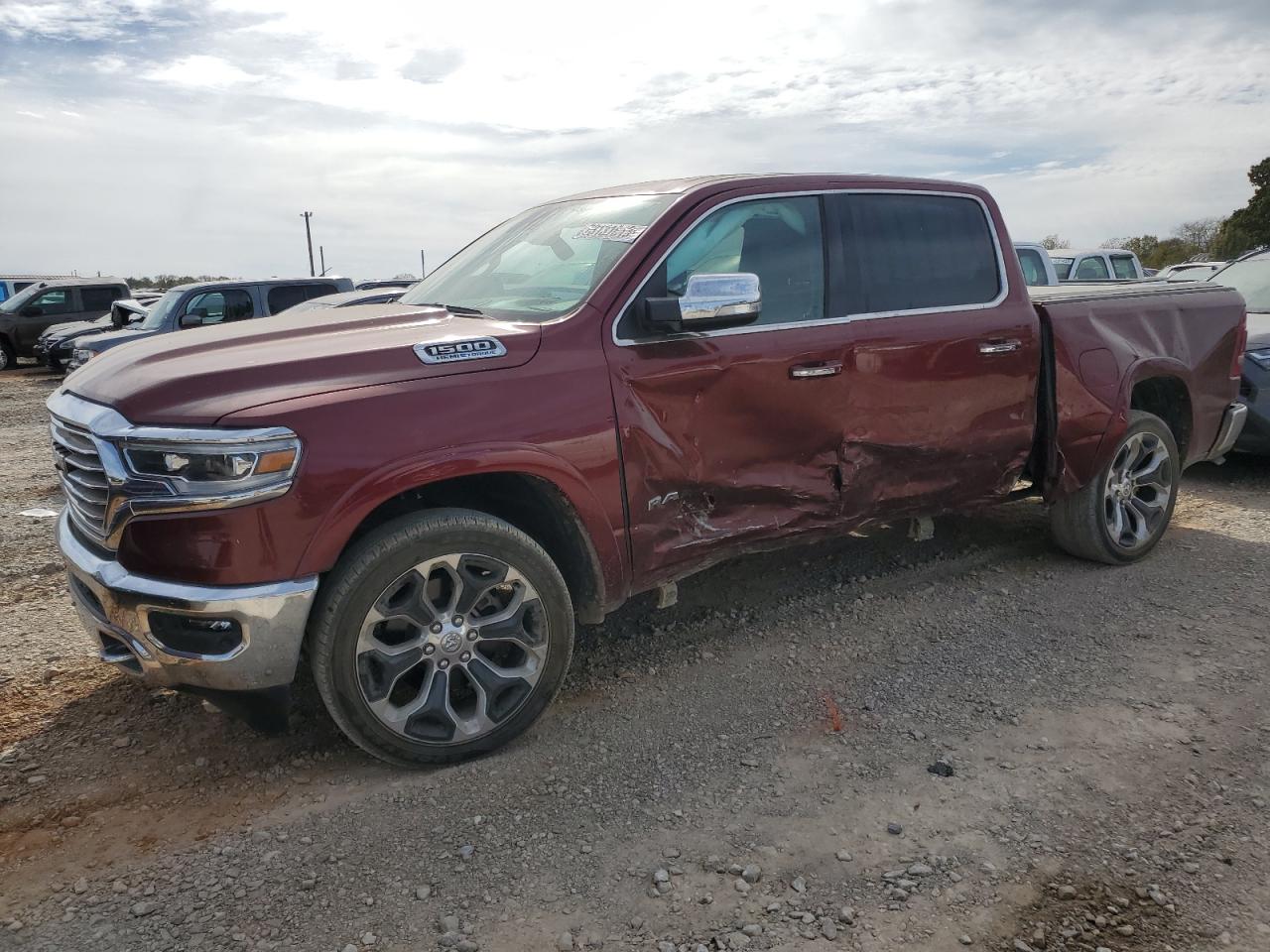 Image 1 of 2021 RAM 1500 LONGHORN 2021 with VIN 1C6SRFKT1MN653803