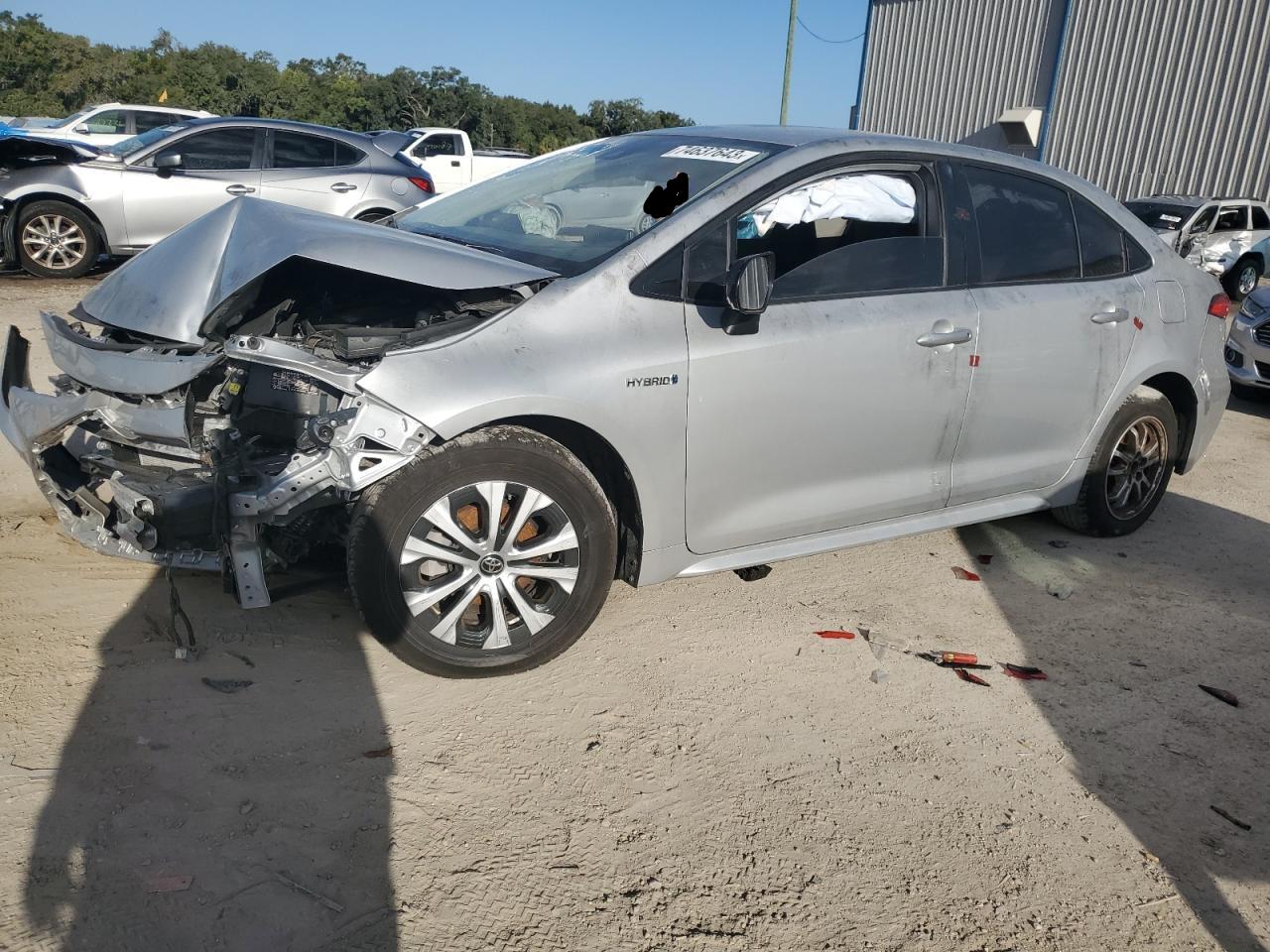 Image 1 of 2021 TOYOTA COROLLA LE 2021 with VIN JTDEAMDE2MJ002767