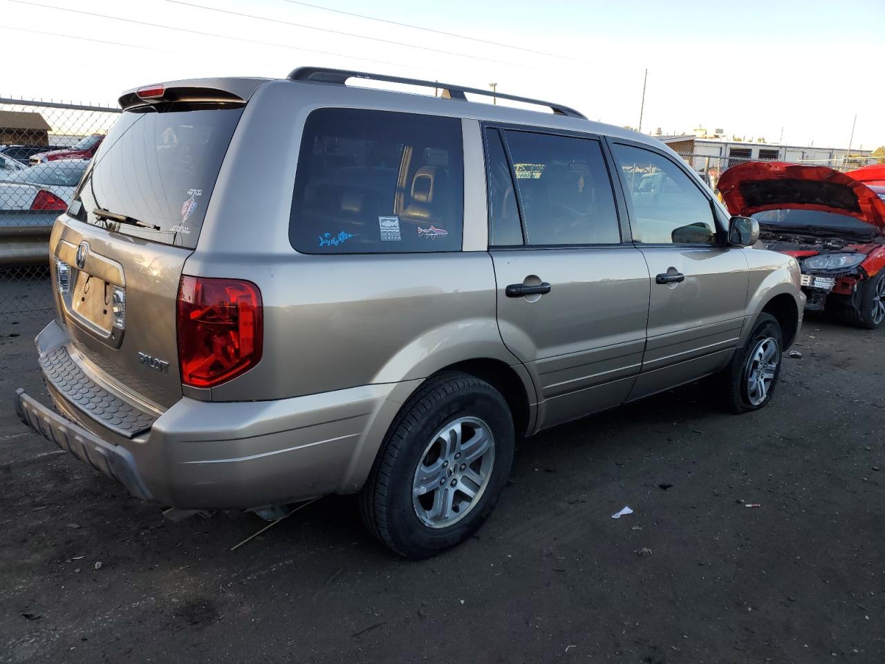 Image 3 of 2004 HONDA PILOT EXL 2004 with VIN 2HKYF18604H580780