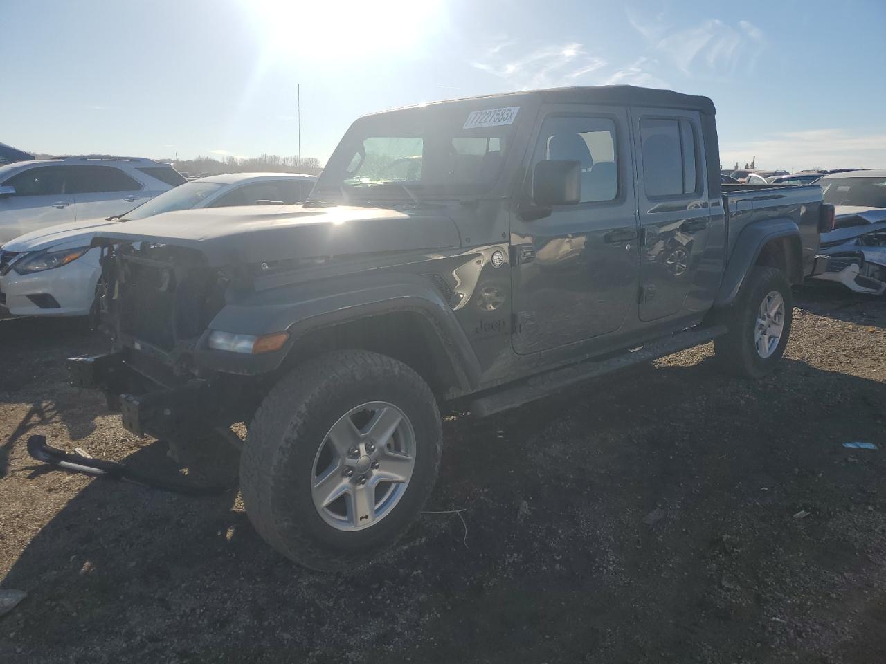 Image 1 of 2020 JEEP GLADIATOR SPORT 2020 with VIN 1C6HJTAG6LL217477