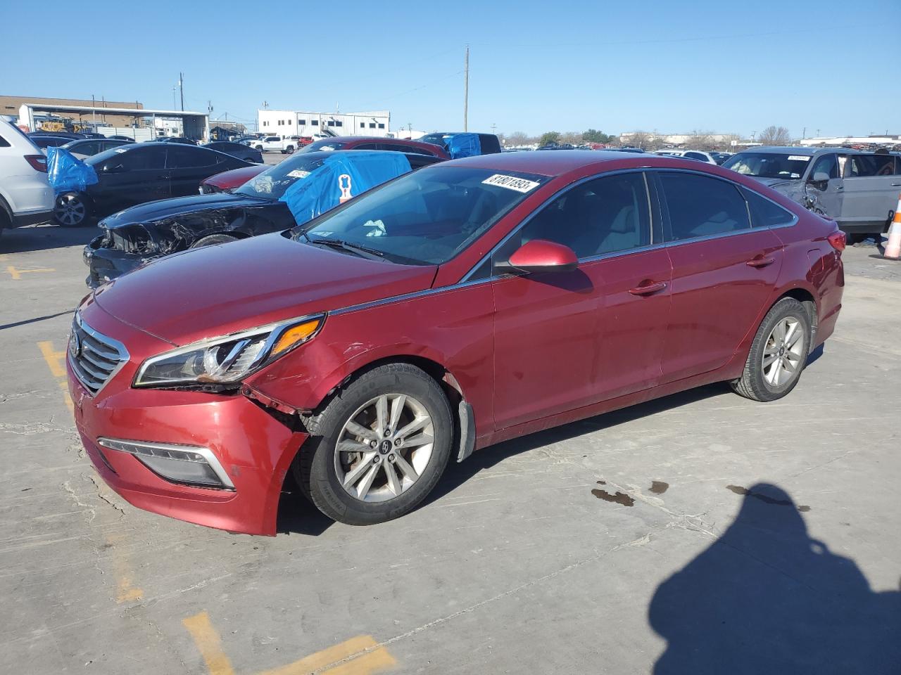 Изображение 1 2015 HYUNDAI SONATA SE 2015 с VIN 5NPE24AF3FH184002