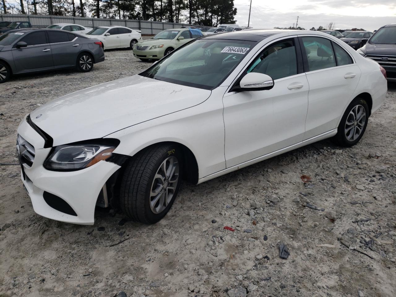 Image 1 of 2015 MERCEDES-BENZ C 300 4MATIC 2015 with VIN 55SWF4KB1FU040398