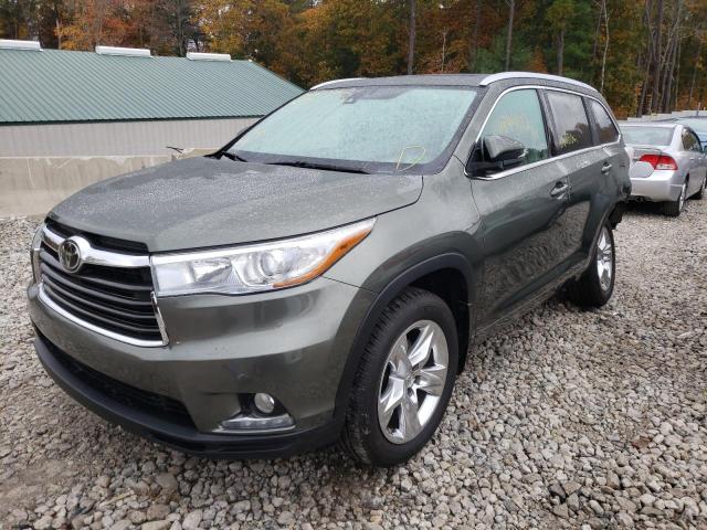 Изображение 2 2014 TOYOTA HIGHLANDER LIMITED 2014 с VIN 5TDDKRFH6ES070541