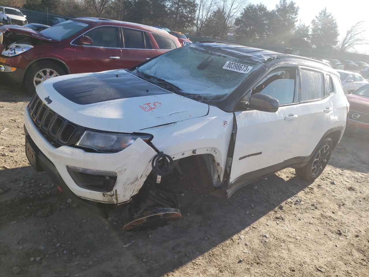 Image 1 of 2019 JEEP COMPASS TRAILHAWK 2019 with VIN 3C4NJDDB1KT712853