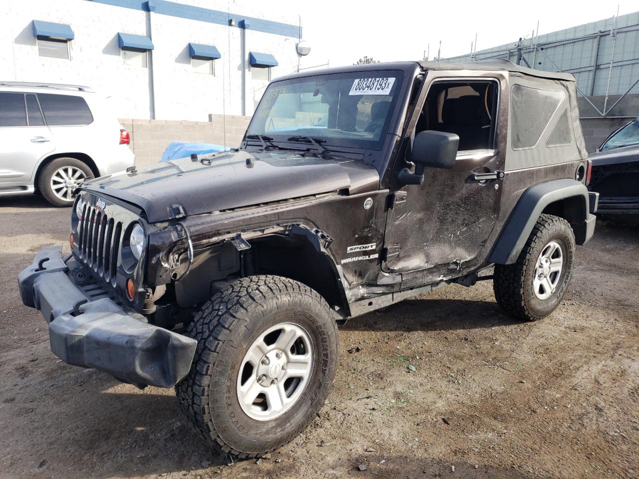 Image 1 of 2013 JEEP WRANGLER SPORT 2013 with VIN 1C4AJWAG9DL654726