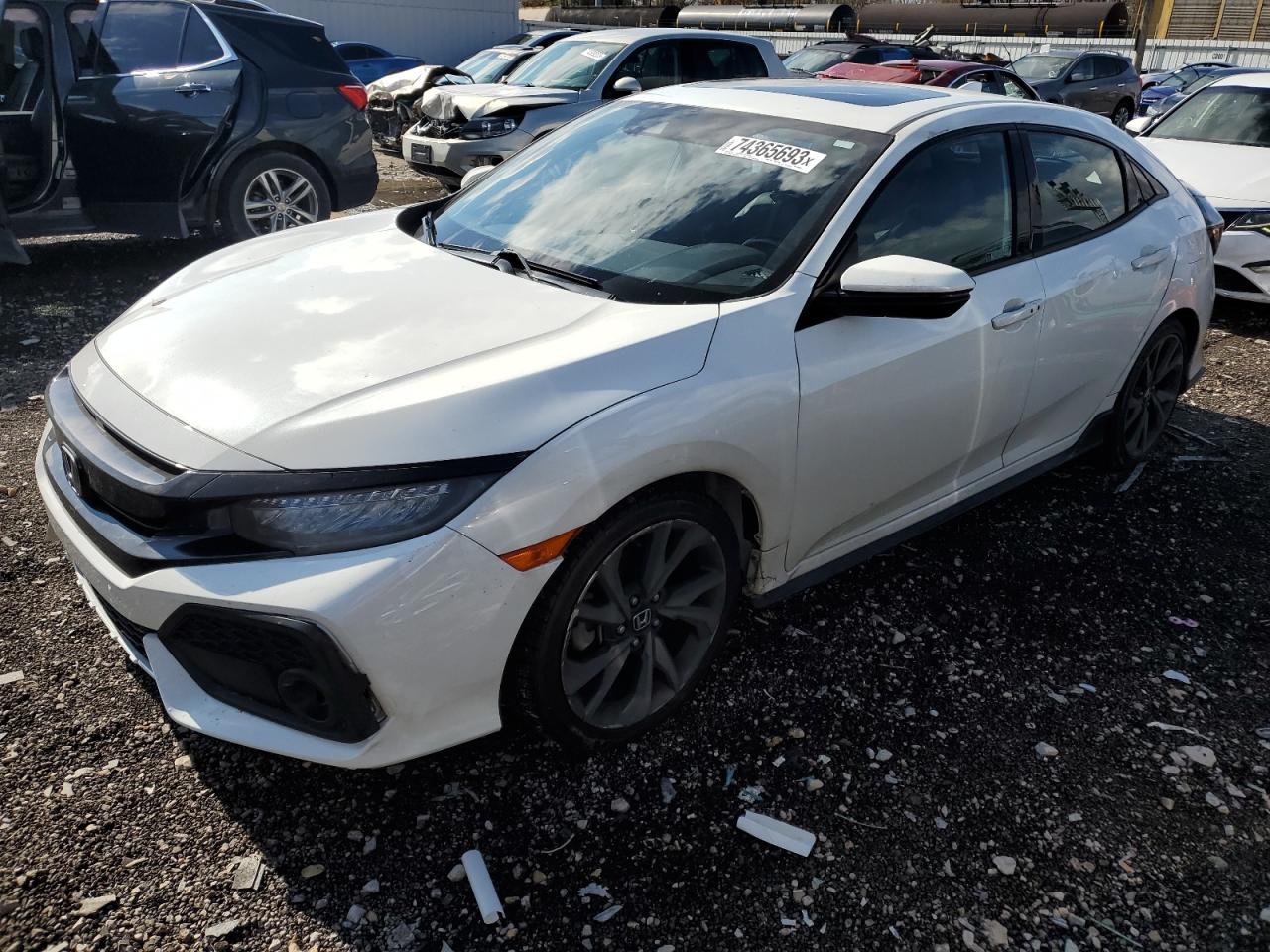 Image 1 of 2019 HONDA CIVIC SPORT TOURING 2019 with VIN SHHFK7H99KU201348