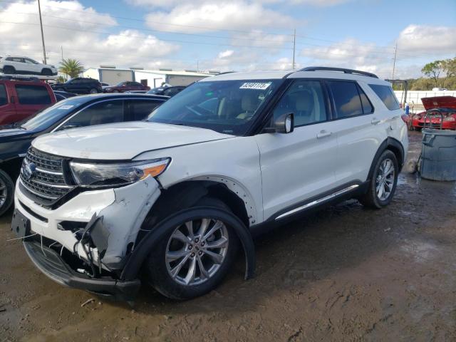 Image 1 of 2021 FORD EXPLORER XLT 2021 with VIN 1FMSK7DH0MGA57075