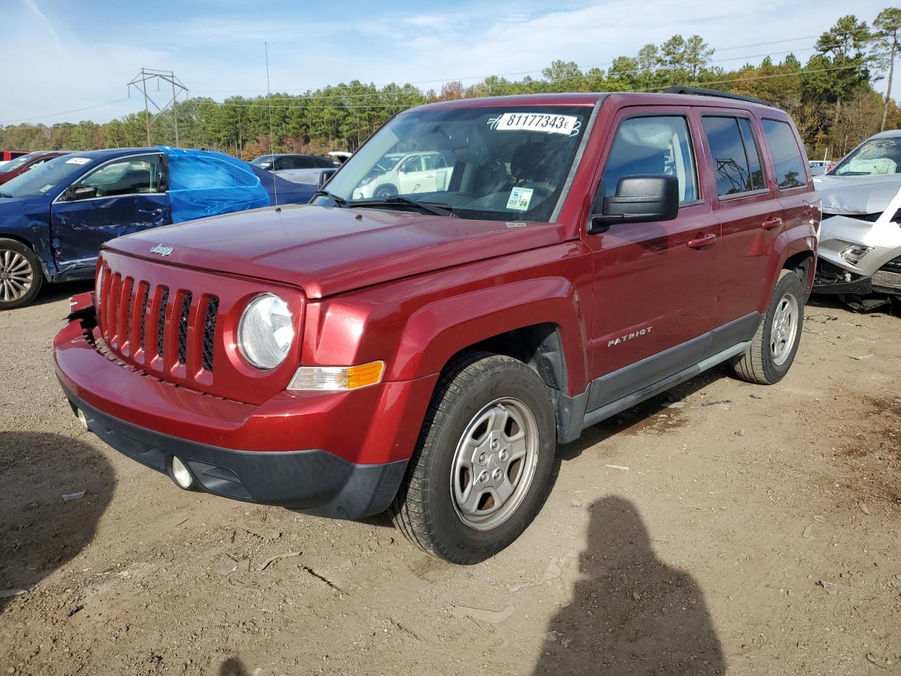 Image 1 of 2012 JEEP PATRIOT SPORT 2012 with VIN 1C4NJPBAXCD526019