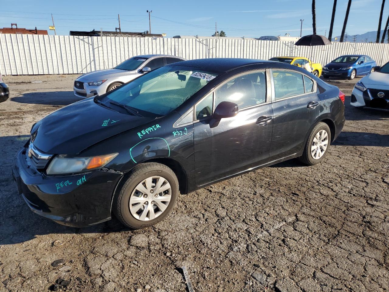 Obraz 1 z 2012 HONDA CIVIC LX 2012 z VIN 2HGFB2F5XCH571659