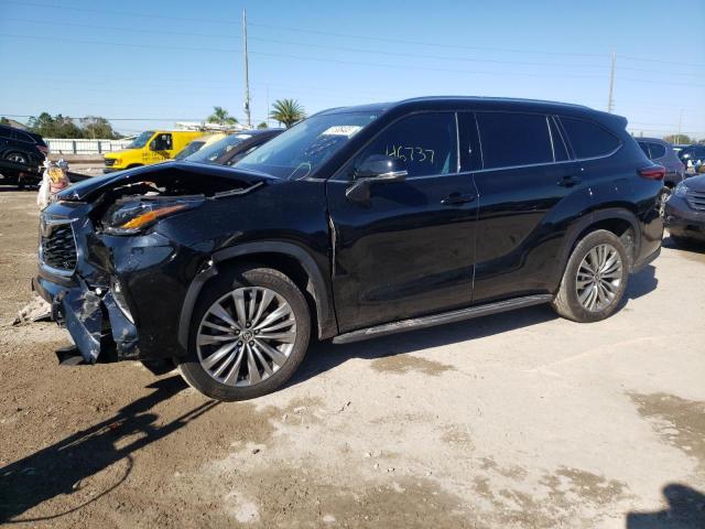 Image 1 of 2021 TOYOTA HIGHLANDER PLATINUM 2021 with VIN 5TDFZRAH0MS048531
